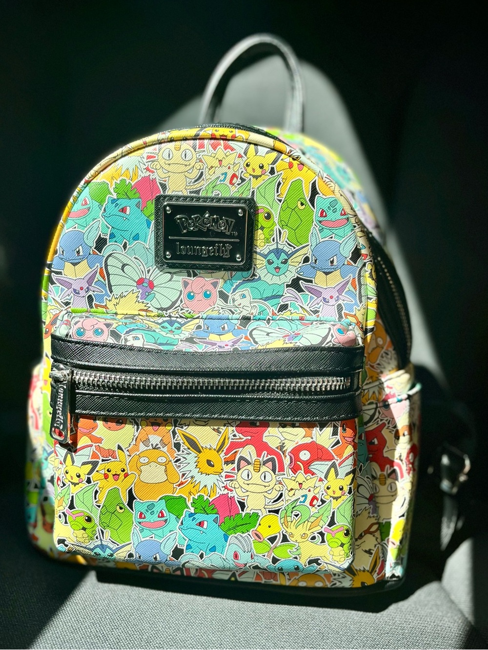 NWOT Loungefly Rainbow Ombre 151 Pokemon Gen One Multicolor Backpack Eeveelution